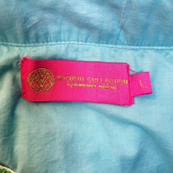 Macbeth Collection by Margaret Josephs Aqua Tunic Beach Cover Up - Picture 10 of 13